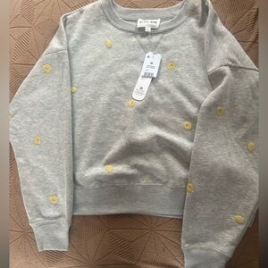 Olive and Oak Gray Sweater with lemons